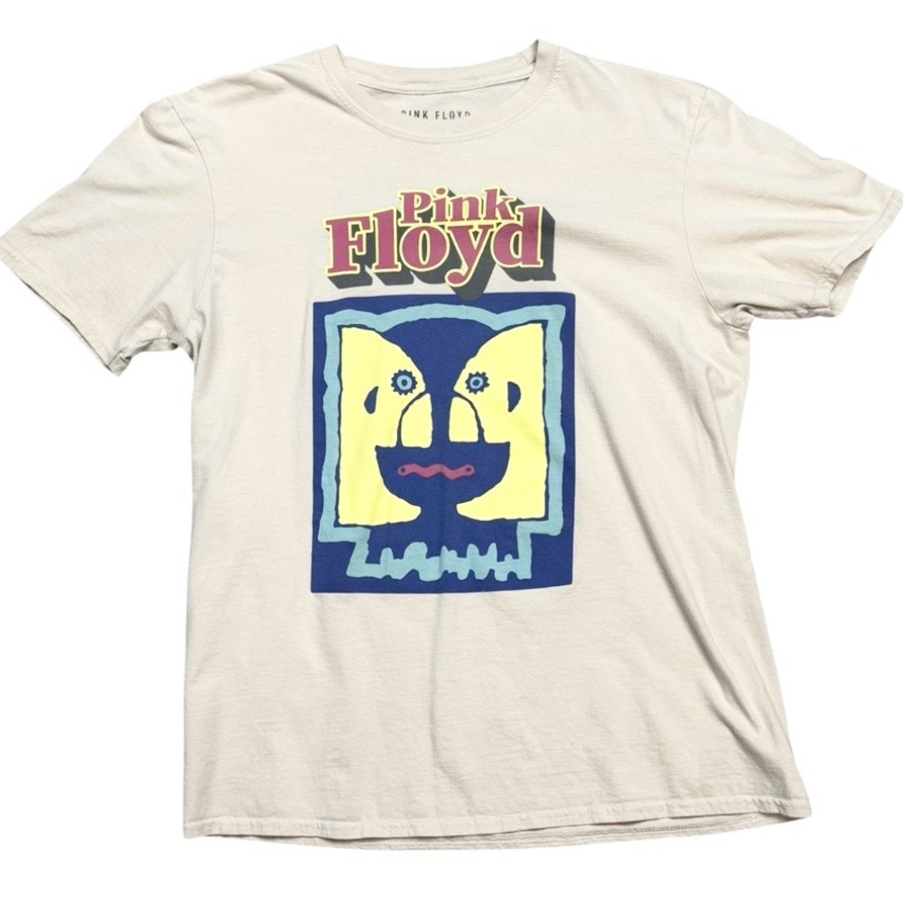 Pink Floyd 2021 Cream Coloured The Division Bell Graphic Single Stitch Tee L